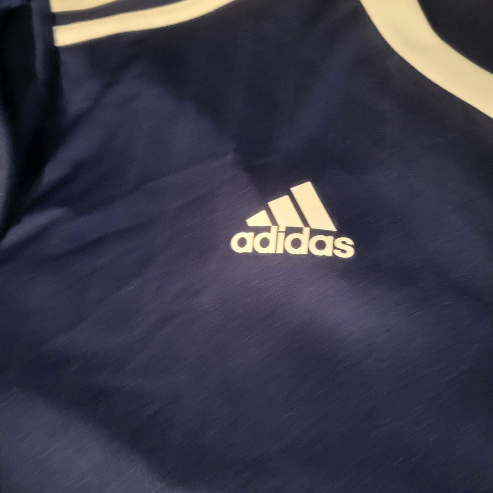 Adidas Kids Dark Blue Soccer Jersey NWT XL - Picture 3 of 11